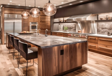 Luxury kitchen 3D render - Cyprus